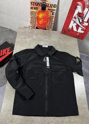 Stone island овершот чорного кольору розміри m, l, xxl