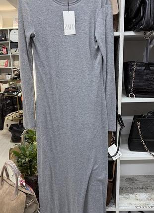 Плаття сіре zara