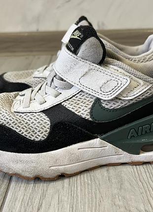 Кросівки дитячі nike air max чорно-сірі 35 розмір 22 см
