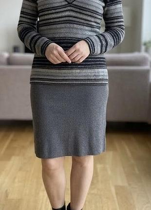 Alba moda теплий вовняний костюм із спідницею