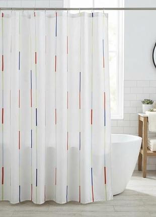 Текстильна шторка для ванної spirella dario multicolorа
