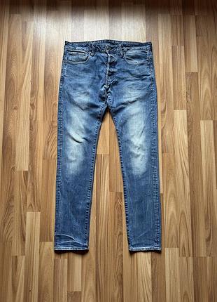 Оригінальні чоловічі джинси g-star raw 3301 slim (розмір w33 / l32 / l-xl)