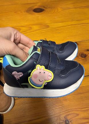 Кросівки дитячі peppa pig сині на липучках