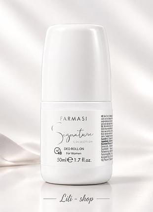 Дезодорант farmasi signature collection для жінок, кульковий, 50 мл