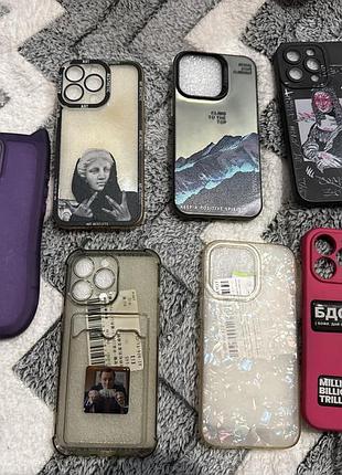 Чохли для apple iphone 13 pro панелі з принтами та відділенням для карток