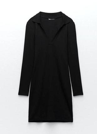 Сукня-поло жіноча zara чорна розмір m