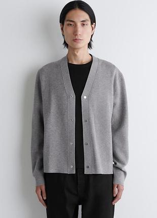 Кардиган мужской cos double-faced knitted cardigan / xl