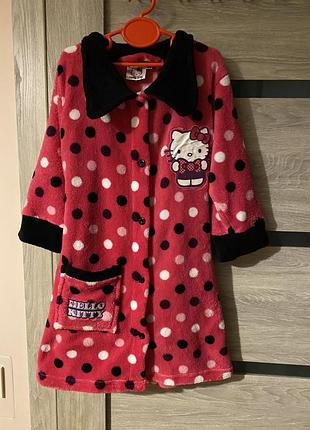 Флісовий халат hello kitty 116 см