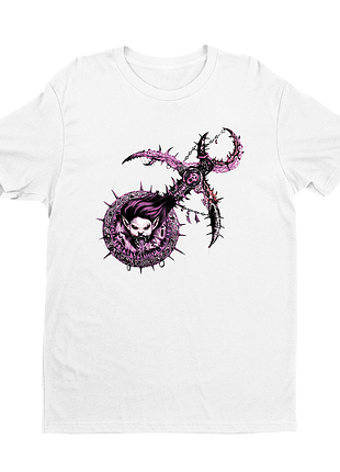 Футболка з оригінальним принтом написом "slaanesh warhammer"   push it