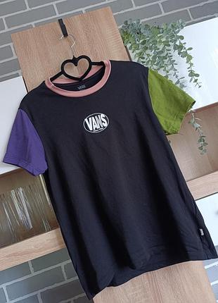 Vans футболка жіноча чорна мультиколор