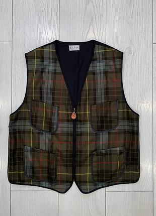 Мужская шерстяная безрукавка paul smith made in england size l