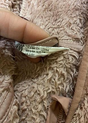 Кофта для дівчинки h&m бежева з капюшоном 2