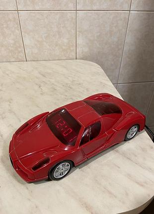 Настільний годинник ferrari enzo цифровий будильник червоний