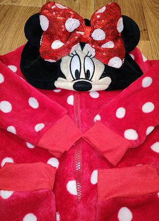 Кігурумі ромпер комбінезон махрова піжама minnie mouse 2-3 роки
