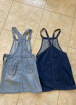 Продам 2 джинсові сарафани new look 4