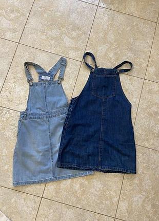 Продам 2 джинсові сарафани new look