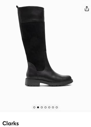 Чоботи,сапоги clarks утеплені