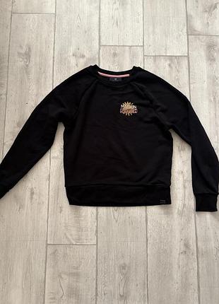 Світшот жіночий  бренд scotch &soda чорний розмір xs з принтом