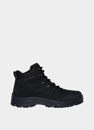Оригинальные мужские ботинки skechers/краски скечерс черного цвета