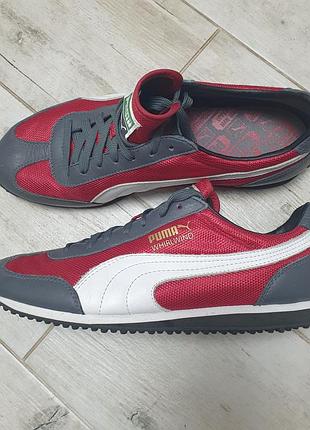 Винтажные кроссовки бренда puma - вероятно, модель puma whirlwind classic или похожая классическая беговая серия