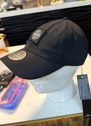 Stone island кепка бейсболка чорна оригінальний дизайн нова з бірками дихаюча легка 56–58 см унісекс