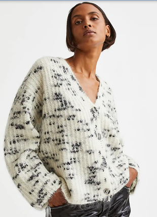 Кардиган зі змішувального мохеру h&amp;m