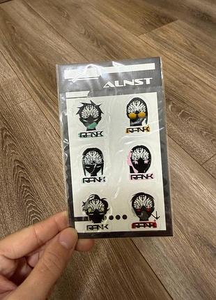 Набор наклеек alien stage anakt garden collection (alnst rank), новый мерч alien stage аниме стикеры ранги anakt garden новые