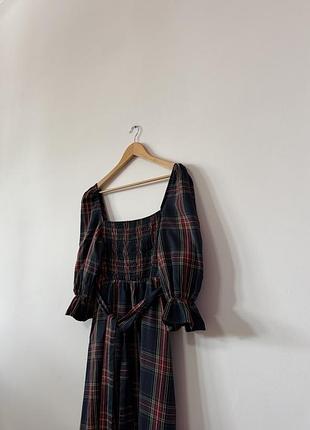 Міді котонове плаття в клітинку🌿 8