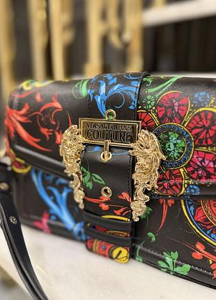 Жіноча сумка versace jeans couture через плече з принтом