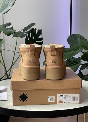 Женские угги ugg ultra mini platform chestnut 6