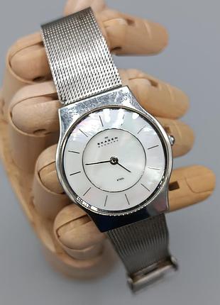 Женские часы skagen denmark 233sssmp оригинал, перламутр