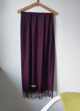 Палантин жіночий pashmina original кашемір та шовк фіолетовий