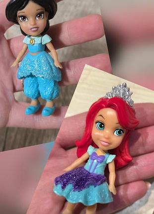 Міні-ляльки аріель та жасмін  disney princess.