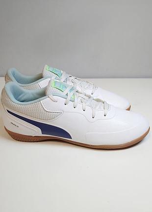 🔥футзалки, кроссовки puma truco iii it junior 108576-01 white/blue 39 г. оригинал