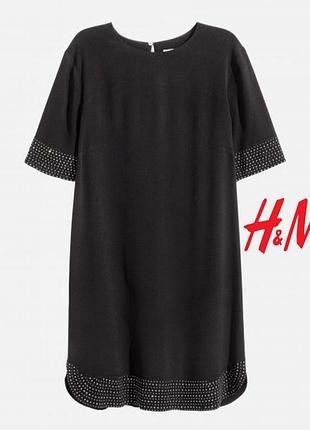 Стильное мини платье-мини с металлическими точками h&amp;m