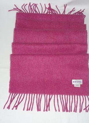100% кашемір м'який затишний шарф brora made in scotland люкс бренд