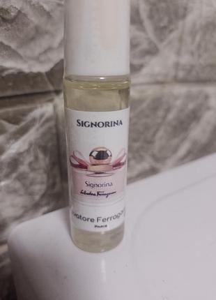 Мини парфюм ferragamo signorina женский 10 мл масло