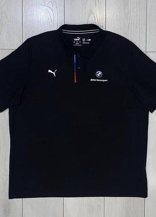 Мужское хлопковое поло puma bmw m motorsport size xxl состояние идеал