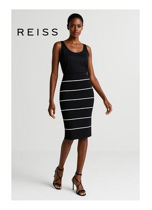 Юбка в полоску премиального бренда reiss.
