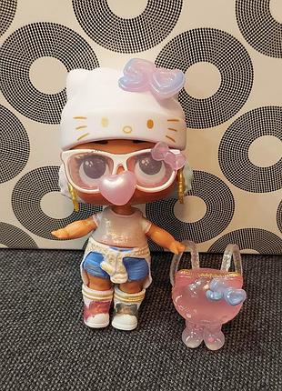 Лялька lol surprise лол сюрприз loves hello kitty tot crystal cutie  хеллоу кітті