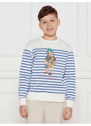 Оригінальний  дитячий світшот бренду polo ralph lauren із серії polo bear