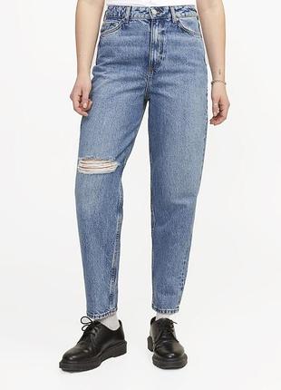 Jjxx джинси mom high waist жіночі блакитні (12345766-17)