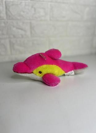 🐬 яскравий неоновий дельфін — м'яка плюшева іграшка