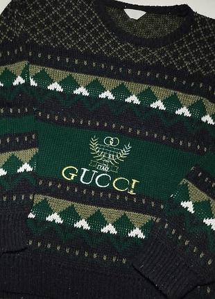 Светр gucci в'язаний з логотипом