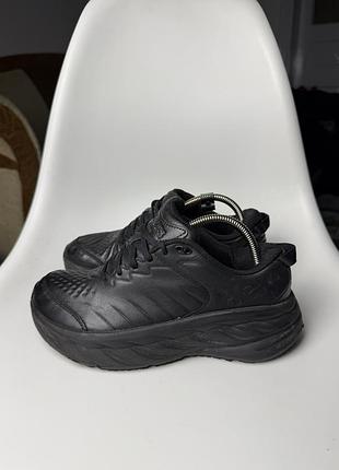 Шкіряні кросівки hoka m bondi sr