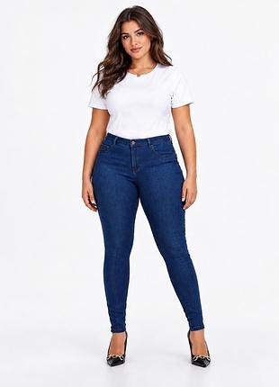 Only джинси скіні thunder regular skinny push up жіночі сині (12345788-12)