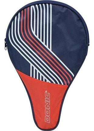 Чехол для ракетки настольного тенниса donic trendline cover 818507 navy/red зеленый