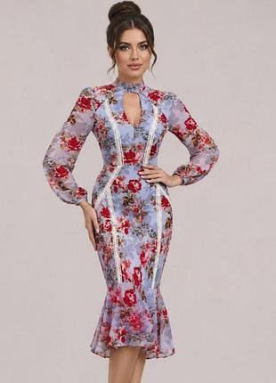 Распродажа cукня hope &amp; ivy меди с чокером и кружевной отделкой