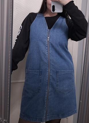 Джинсовый сарафан topshop 5