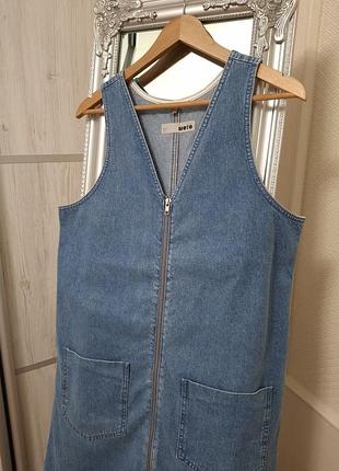 Джинсовый сарафан topshop 10